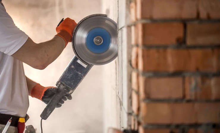 cutting brick